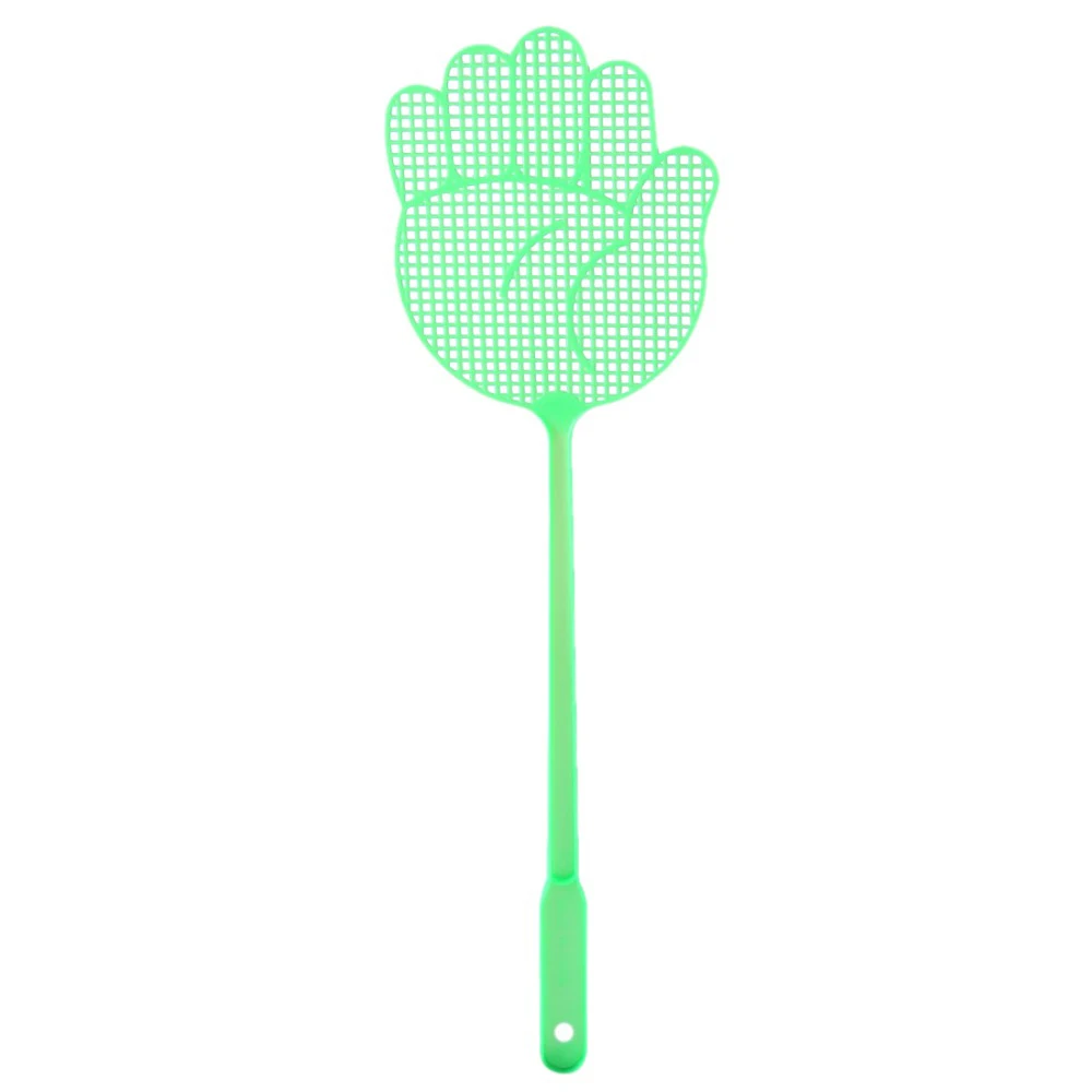 Bonito Palm Pattern Plastic Fly Swatters, Controle de Pragas Mosquito, Insect Killer, Acessórios de Cozinha Casa, Aleatório, 1-10pcs