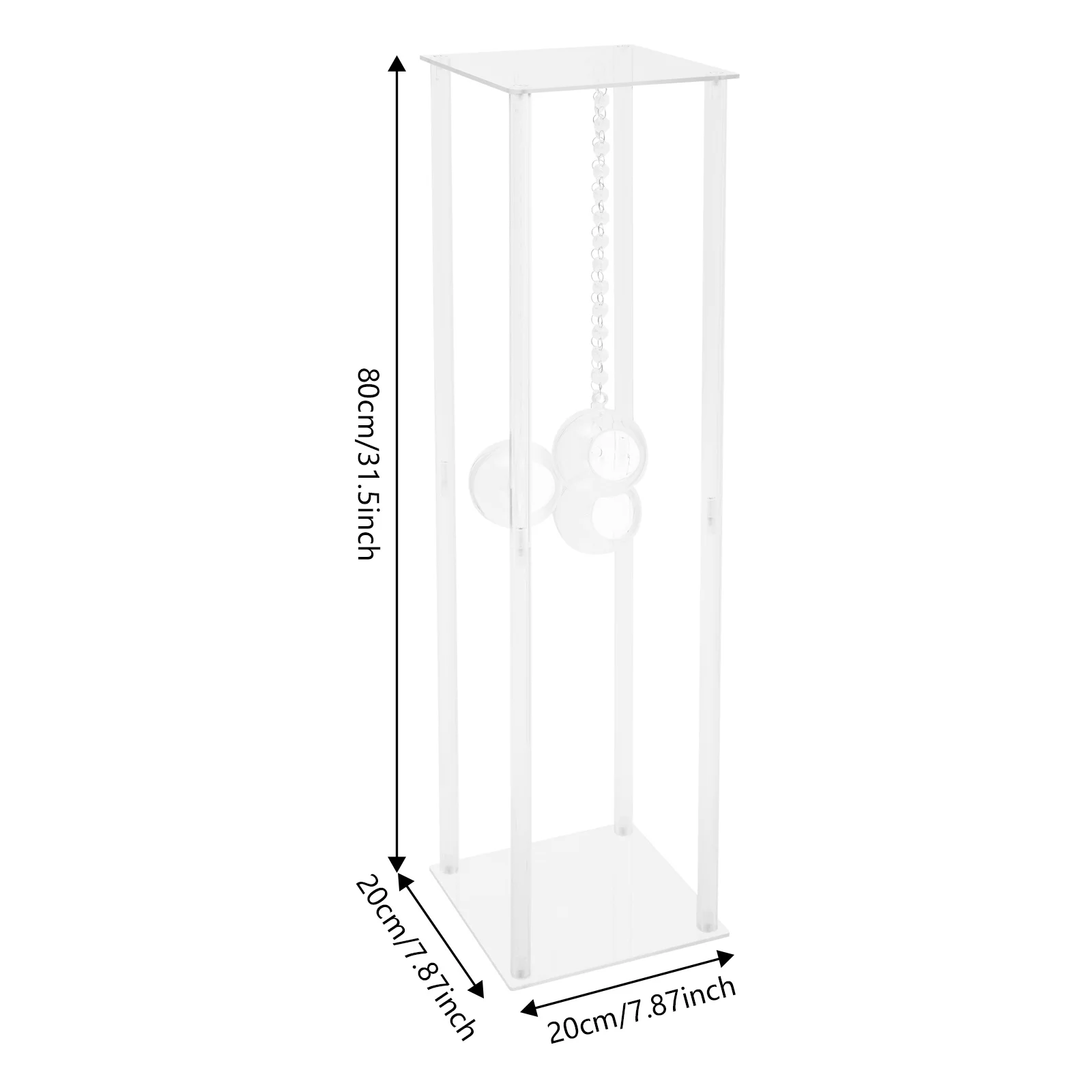 

2шт свадебные центральные подставки акриловая подставка для цветов свадебные центральные элементы с подвесными подсвечниками