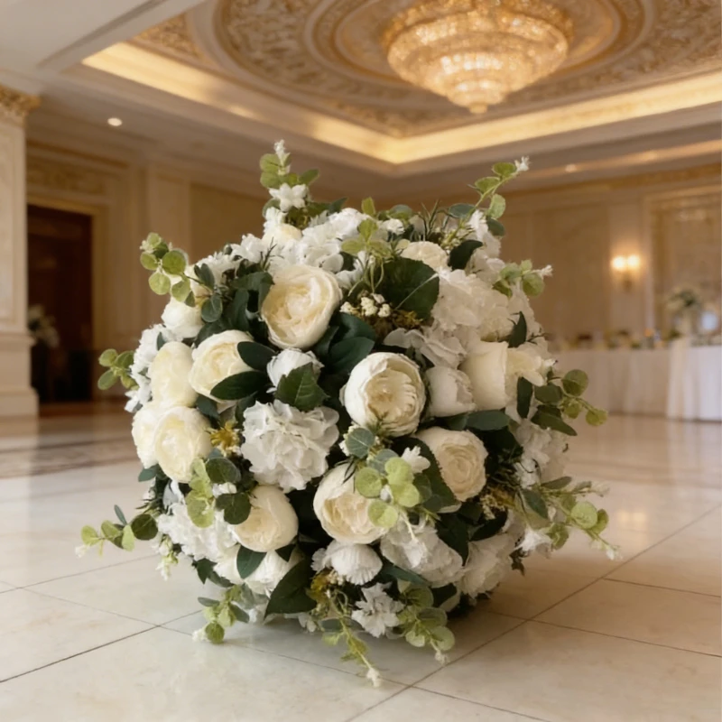 

DIA 40-80 см следует купить искусственный пион роза большие цветочные шары удивительно великолепные для уличных свадебных маркеров для прохода