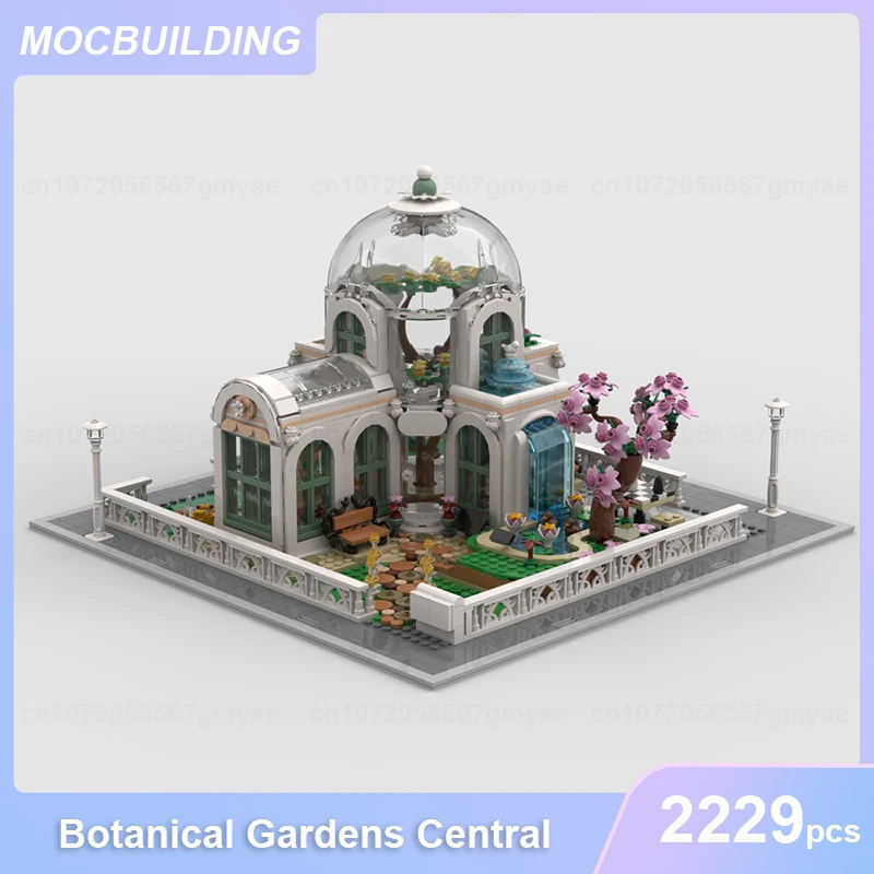 Botanical Gardens Central Modular MOC Building Blocks DIY Assemble Bricks Landscape Architecture Educational Toys Gifts 2229PCS