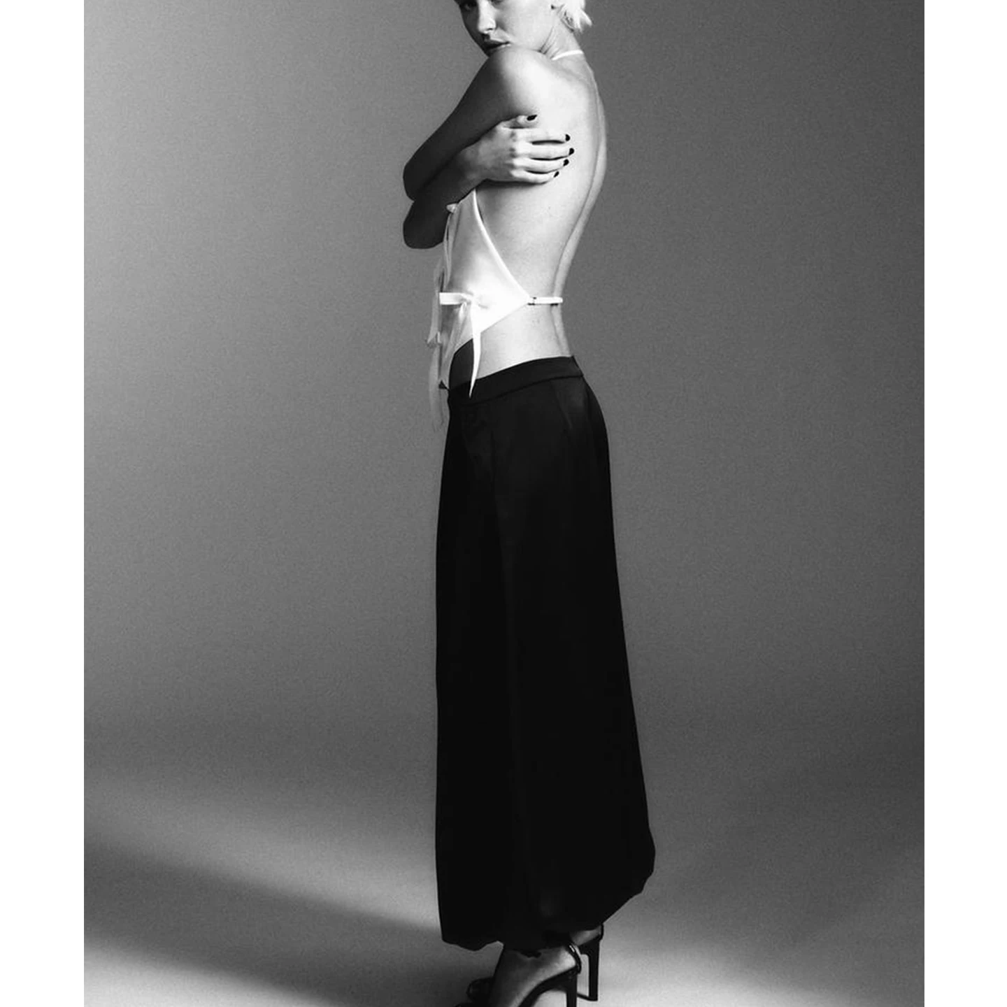 حصيرة Sle المرأة الجديدة الشتاء oulder-baring Netie أعلى حزام سترة ألياف البوليستر ort طول Faionable ملابس خارجية #4