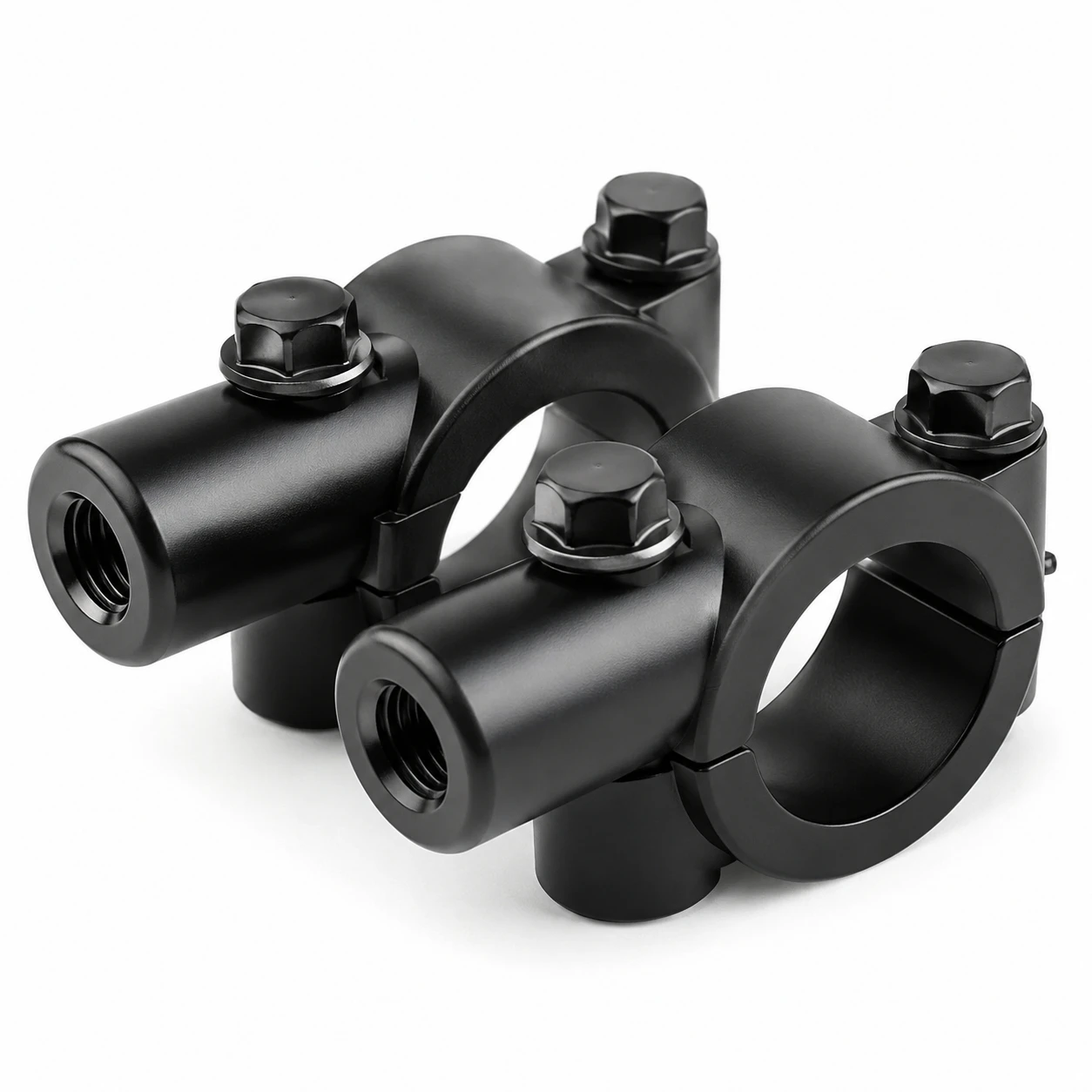 Universal Handle Bar Mirror Holder Clamp CNC Aluminum Rearview Mirror Adaptor Mount For Motorbike Scooter