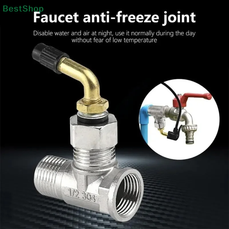

♥Water Pipe Antifreeze Joint Garden Hose Faucet Adapter Brass Tap Joint Replacement Fitting