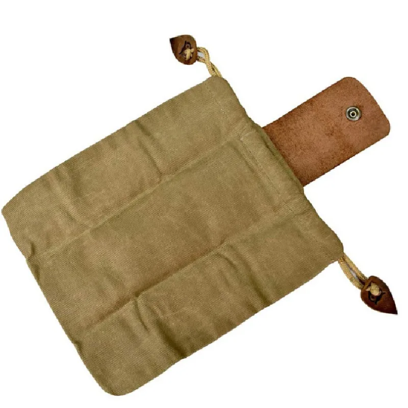 Canvas Pouch High-quality Durable Spacious Stylish Convenient Organizer With Drawstring Reliable Outdoor Backpack Bushcraft Bag