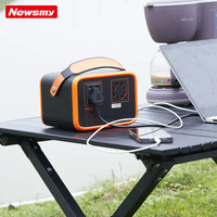 Newsmy 220V Battery 400W Backup Lithium Energy Storage Portable Solar Panel Generator System Mobile Solar Generator for Laptop