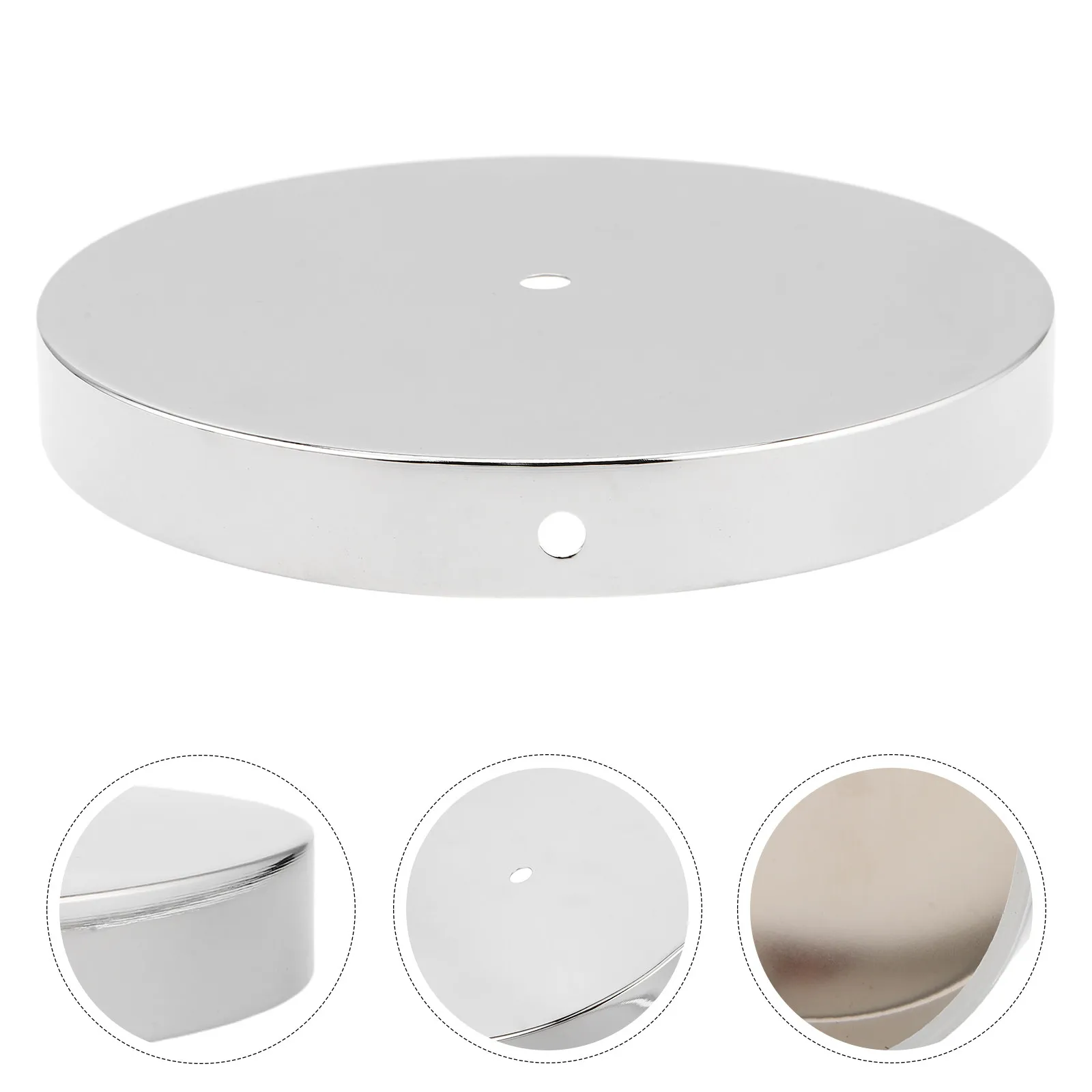 

Винтажное круглое основание для лампы из железа, подставка-пьедестал для настольного светильника, диаметр отверстия 10 мм, декоративный поднос для настольной лампы