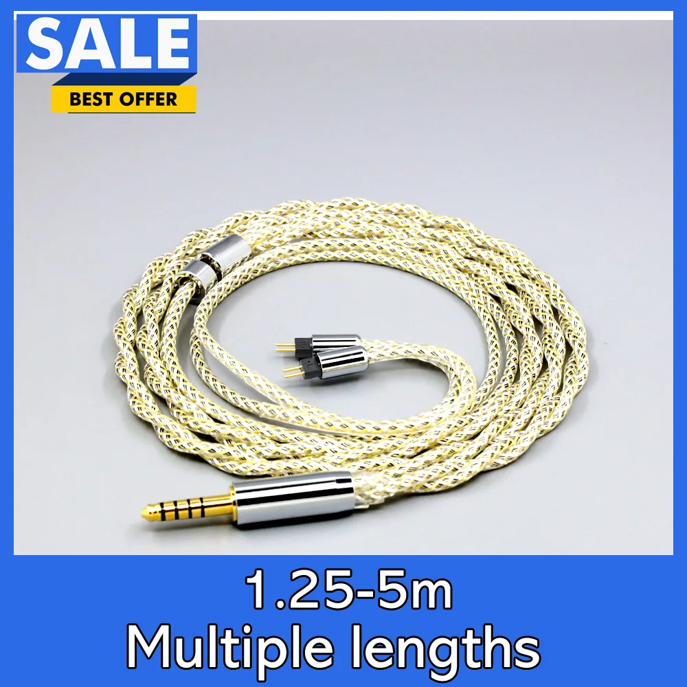 

TypeS 23AWG Litz Shielding Silver OCC Earphone Cable For TANCHJIM ORIGIN Oxygen 4U OLA lengthened extended 0.78mm pin LN008945