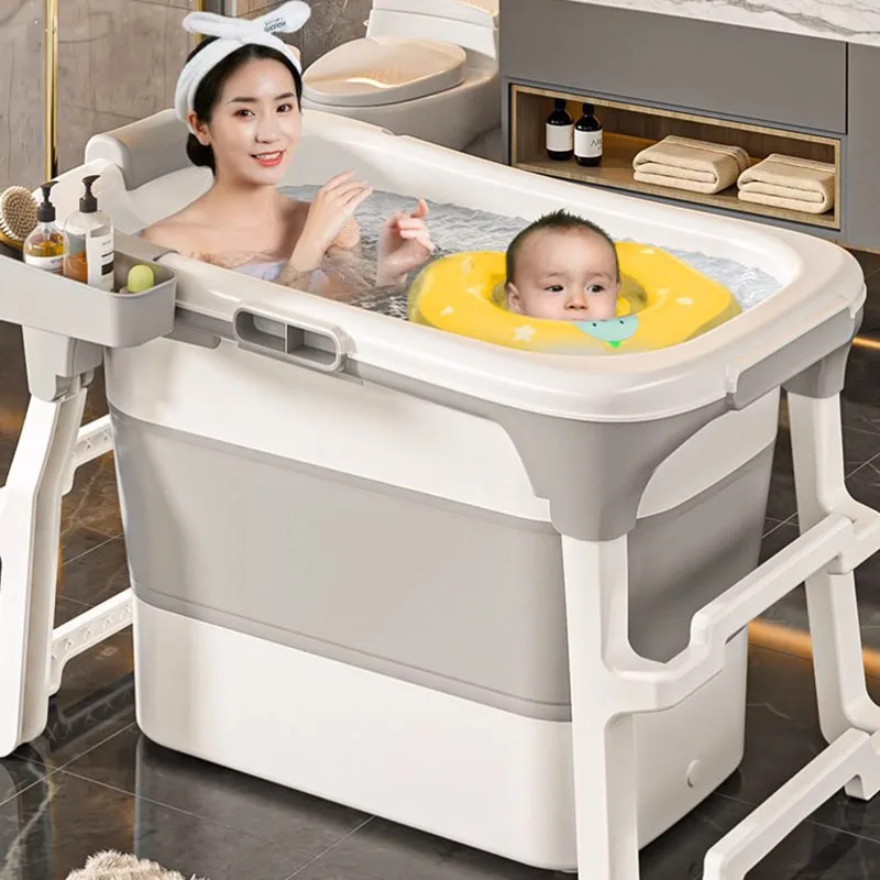 

Kids White Bathtubs Adults Baby Women Foot Bath Adults Bathtub Items Foldable House Baignoire Pliable Abulte Home Furniture