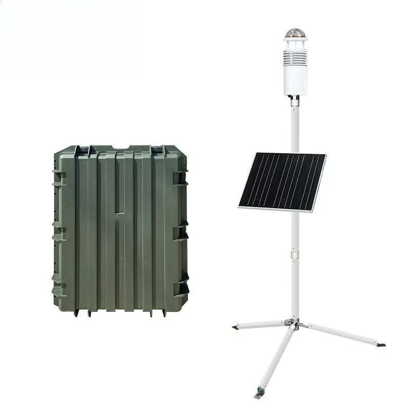 Weather station Portable, multi-factor emergency meteorological monitoring station