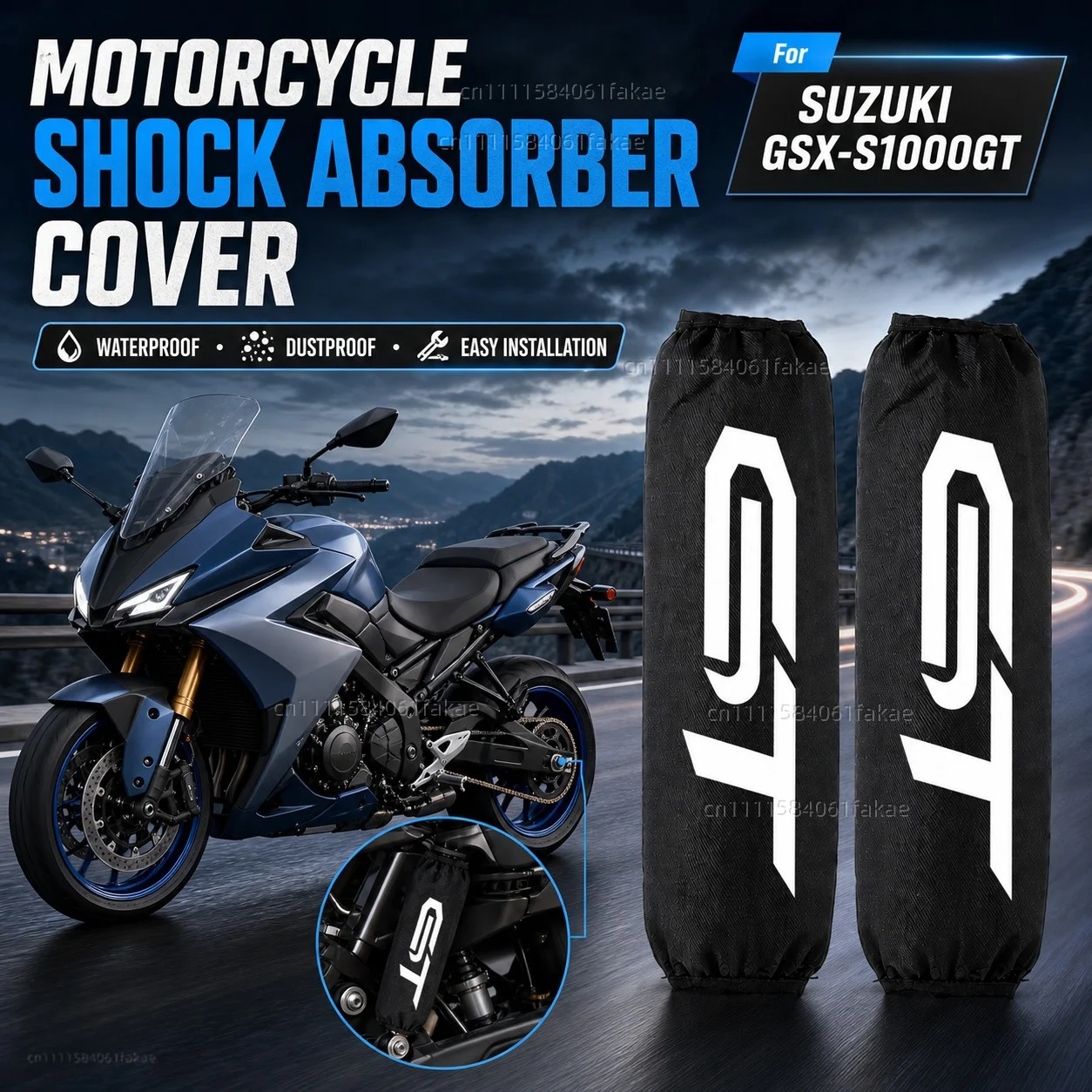 For SUZUKI GSX-S1000GT GSXSGT GSXS-GT GSXS1000GT GSX-S Motorcycle Rear Shock Absorber Protector Cover 270mm 350mm Suspension