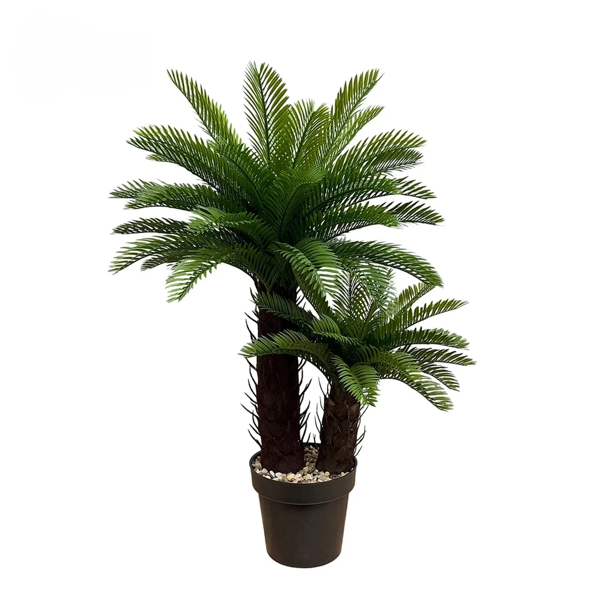 Coconut Palm Artificial Plant Potted Large Tropical Tree With Black Plastic Pot Indoor Outdoor Home Decoration Plants