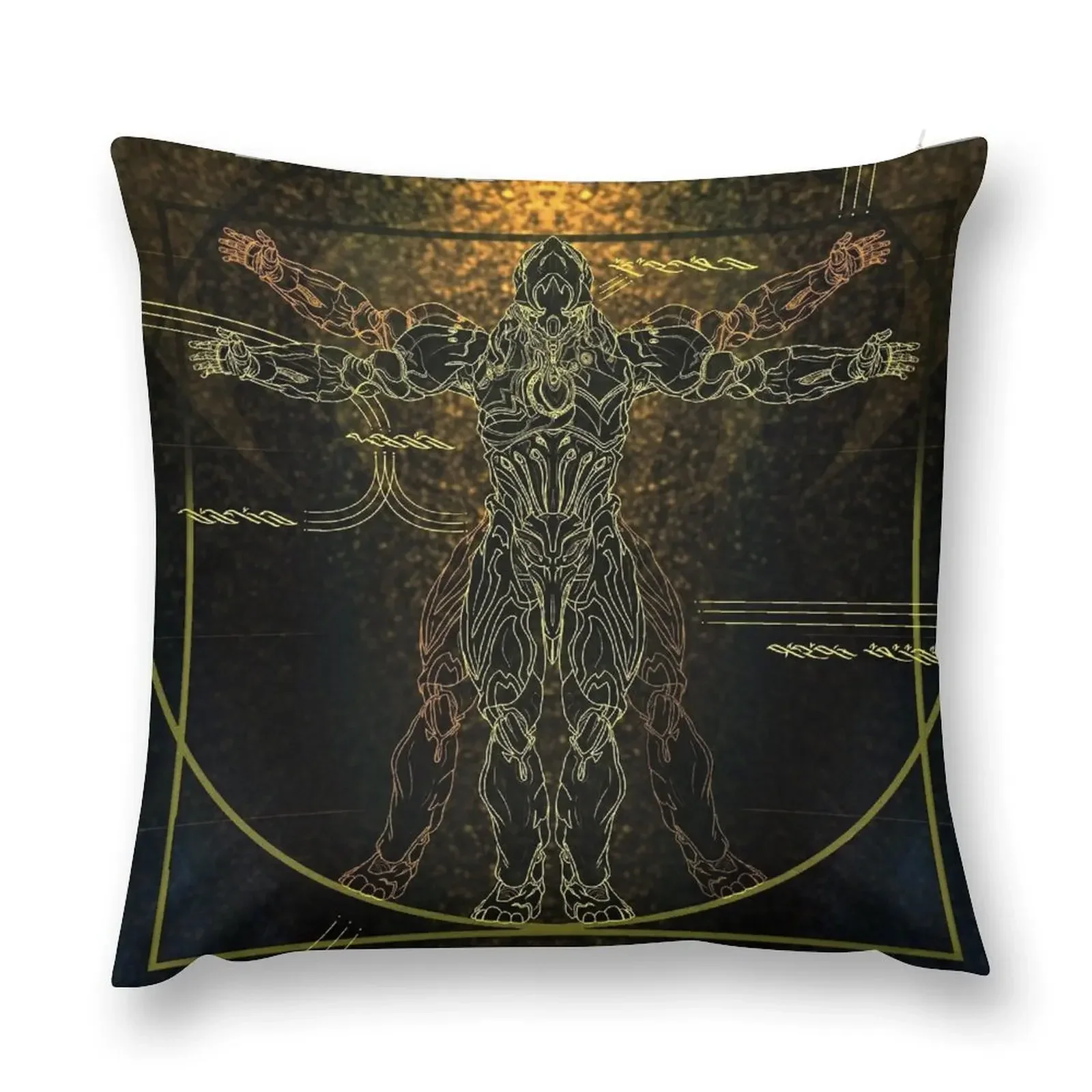 Rhino vitruvian Throw Pillow luxury home accessories Pillowcase pillow