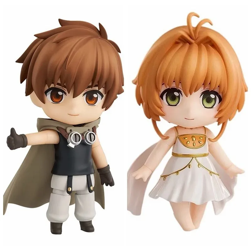 Tsubasa Reservoir Chronicle Clay Person 2153 Syaoran 2152 Sakura Movable Action Figurine Desk Anime Model Toys Figures Gift 10CM