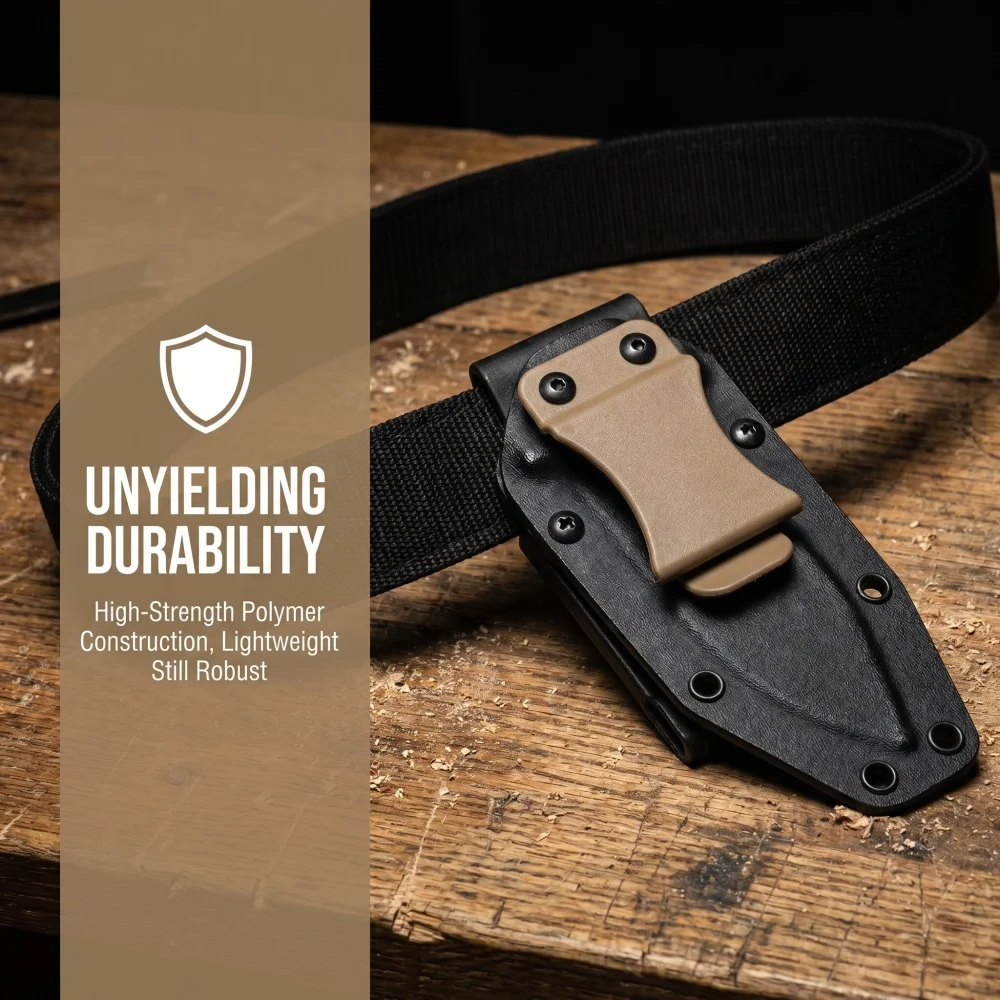 DIY K Sheath Accessories Equipped with 2 Sets of Screws 3 Colors Multipurpose Back Waist Clip for Scabbard & Pistol Holster