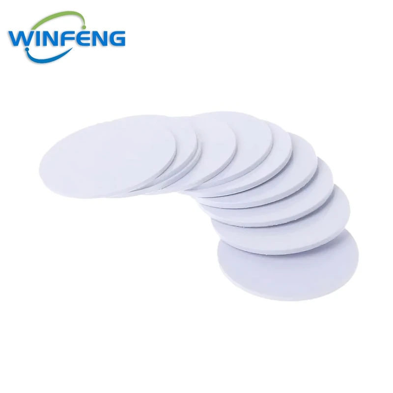 1/2/5Pcs 125KHz RFID Tags T5577 Round Coin PVC Disc Tag EM4305 Rewritable Proximity Chip Card Label For RFID Copier