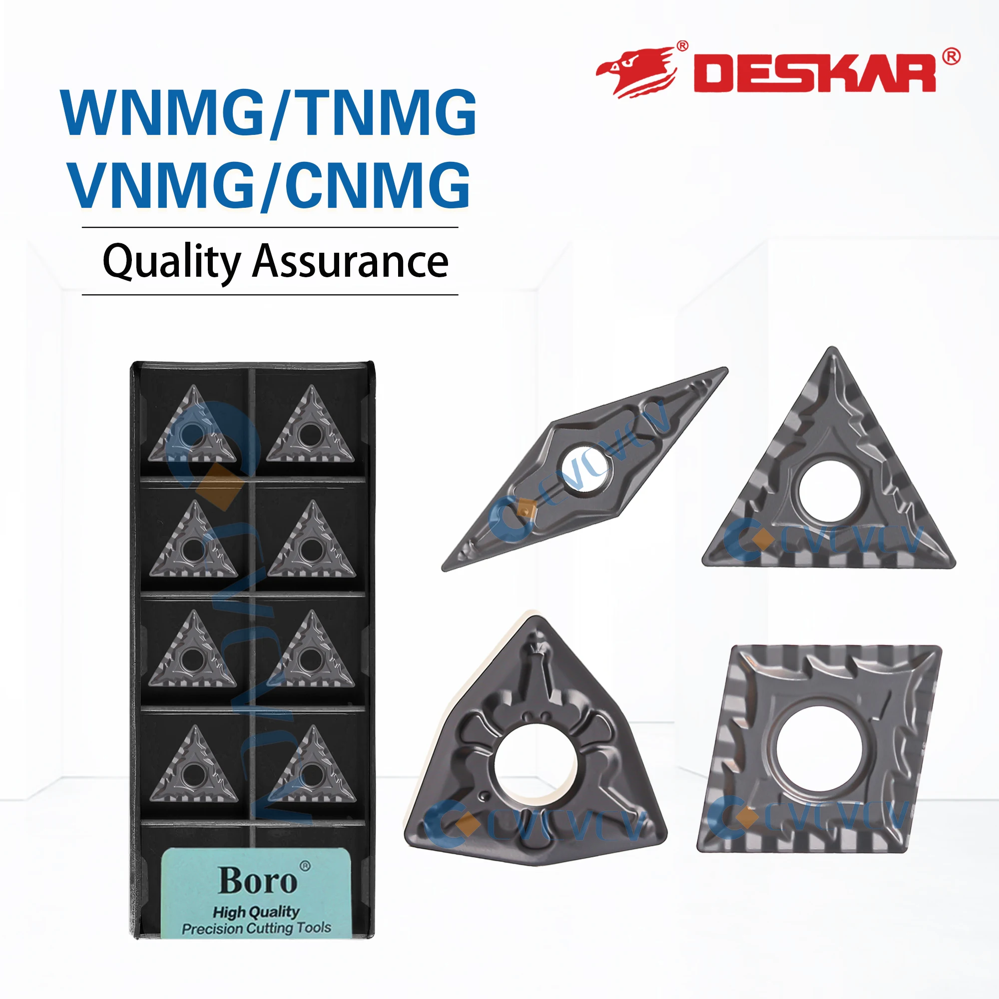

DESKAR 100% Original TNMG, WNMG/CNMG/VNMG serie TD9218 Cutting Tool Triangle Used For Processing Steel Parts Outer Circle Tools