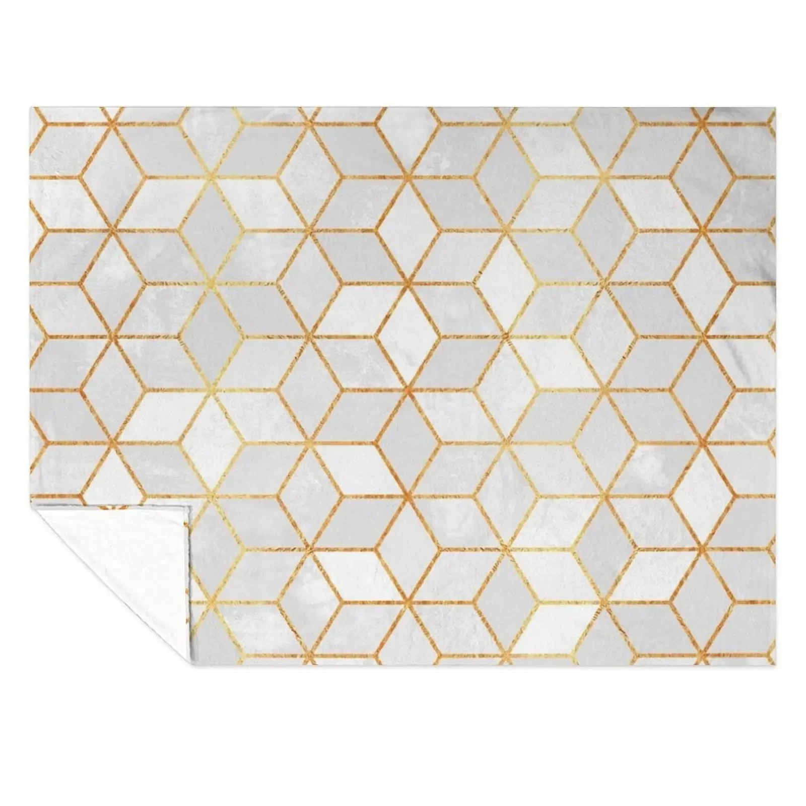 

White Cubes Throw Blanket Blankets For Sofas Luxury St Moving Sofa Blankets