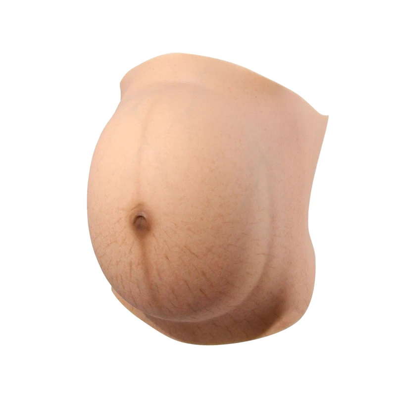 ONEFENG Realistic Silicone Fake Pregnancy Belly With Stretch Mark For Maternity Cosplay Take Photo Movie Props Actor Performance