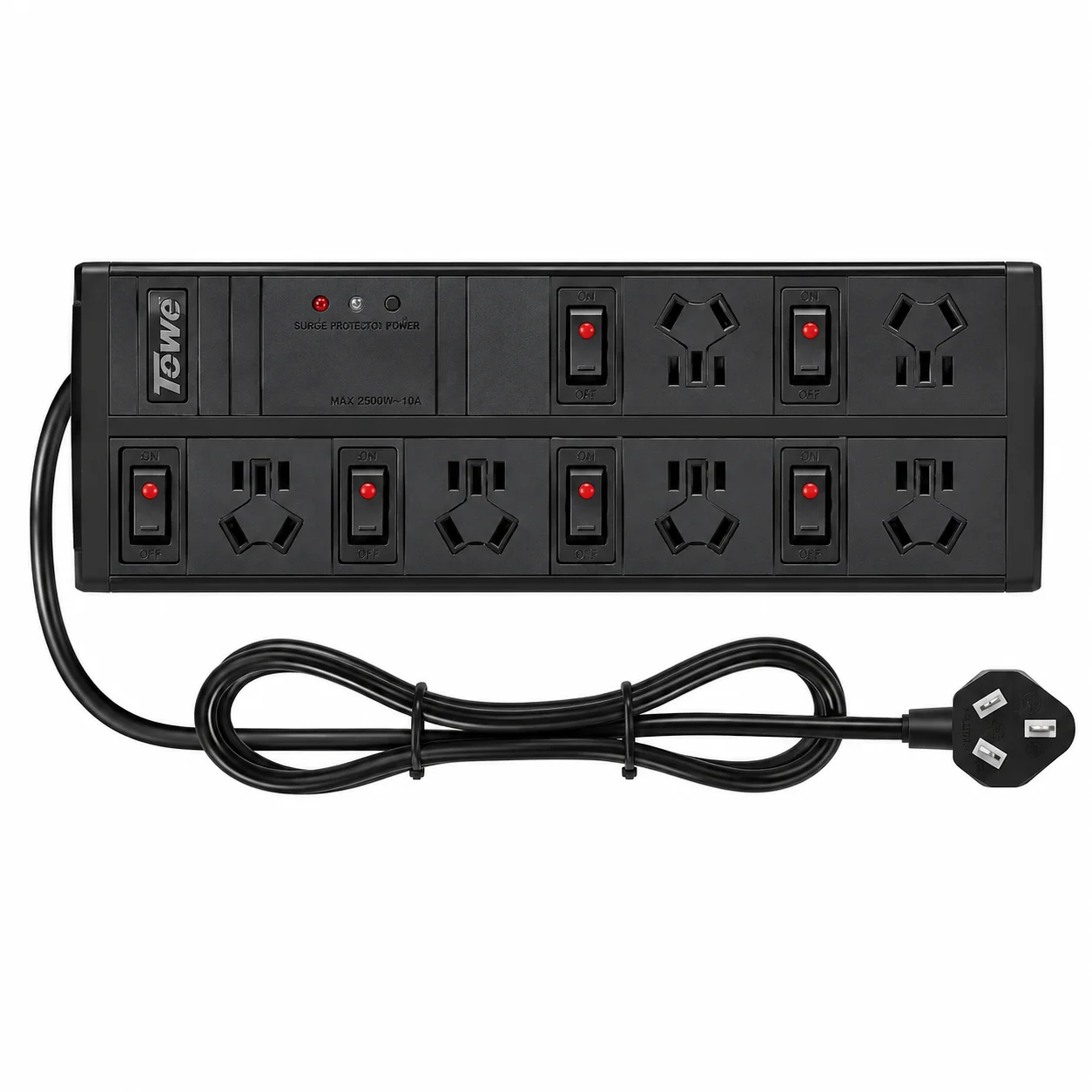 TOWE Audio Power Conditioner Surge Protector HiFi EMI Noise Filter Power Strip Socket for Amplifier DAC Audio Equipment Home The