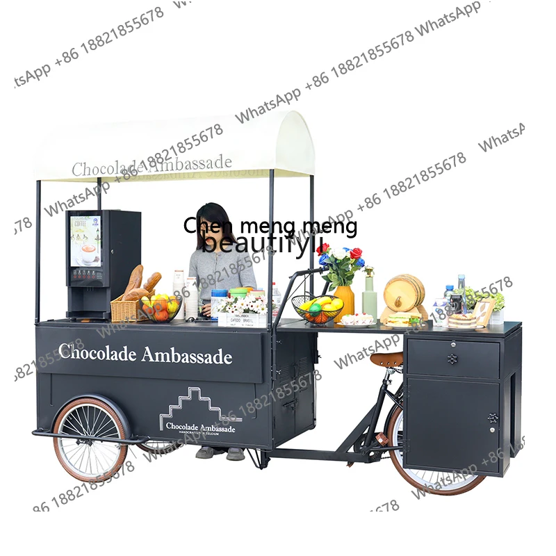 cc182Mobile truck, snack stall, coffee, milk tea truck, night market, Oden boiled cooked food, mobile, commercial tricycle