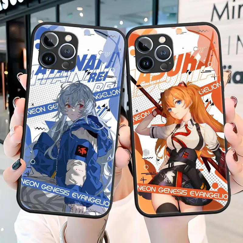 Neon Genesis Evangelion Anime Periphery EVA Asuka Rei New Apple iPhone 15Promax Mobile Phone Case 14/13/12/11 Fall prevention