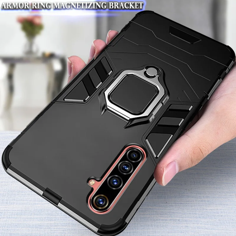 Armor Case For OPPO Find X3 Lite X2 Neo Realme 5 6 7 8 Pro X7 X50 C1 C2 C3 C11 C12 C13 C15 C17 C20 5i 6i 6s 7i Back Phone Cover