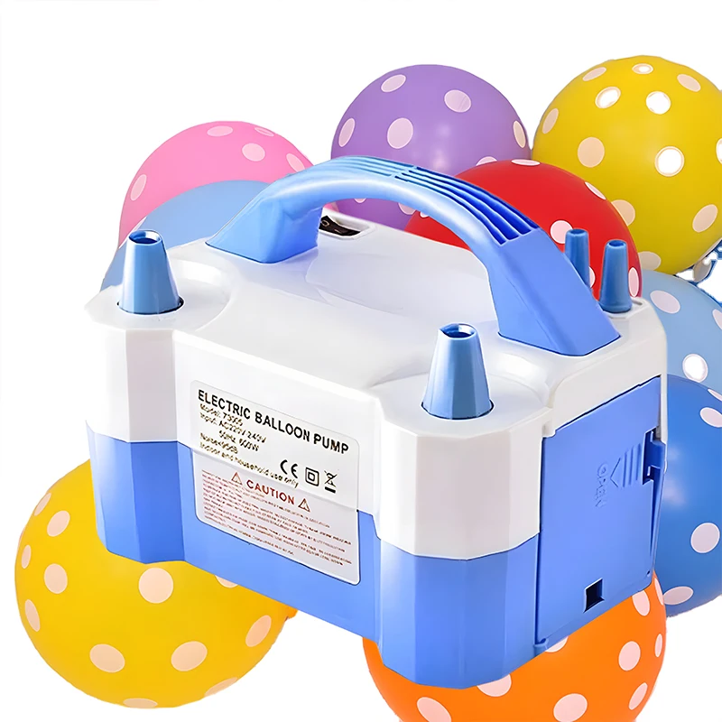 Electric Air Balloon Pump Portable High Voltage Dual Nozzle Electric Balloon Blower Inflator For Decoration Wedding Party Gifts