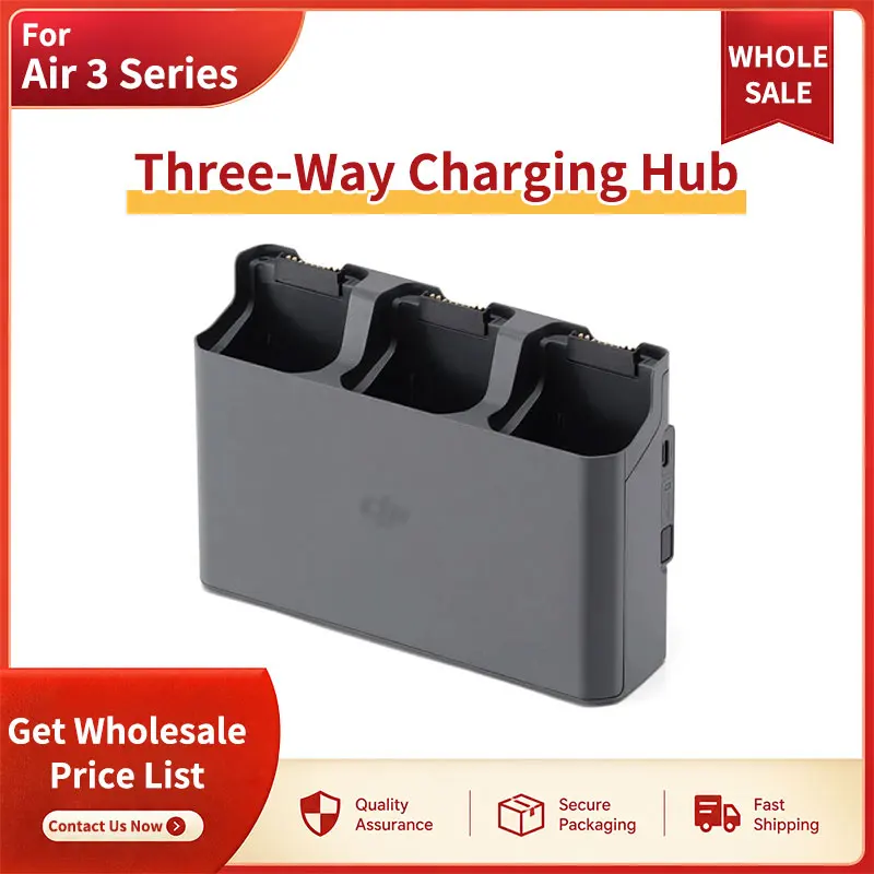 SNQP Three-Way Battery Charging Hub For DJI Air 3 Series Flight Battery Multi Charger Intelligent Charge Manager Accessory