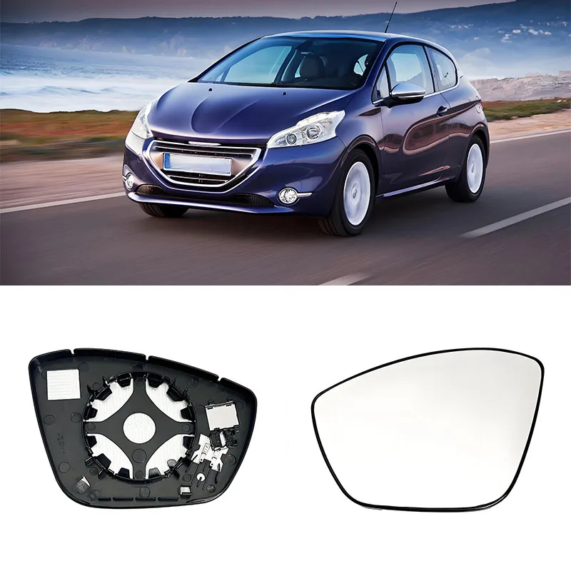 

Side mirror glass is suitable for Peugeot 301, 308, 208, 2008 reversing mirrors, rearview mirror heating lenses.