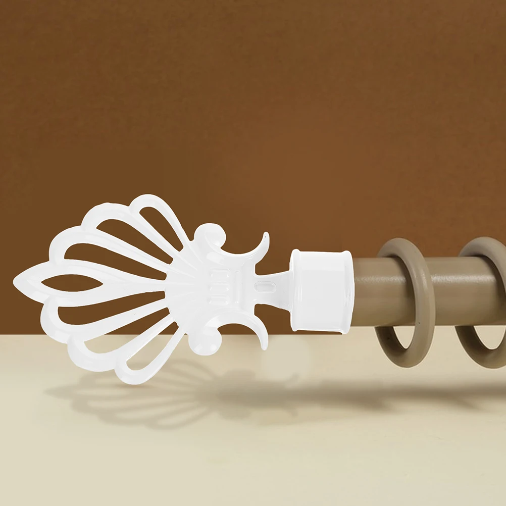 

Curtain Rod Finial Decorative Window Finials Robust Iron Material Easy Installation Secure Fit Curtain Accessories Home Decor