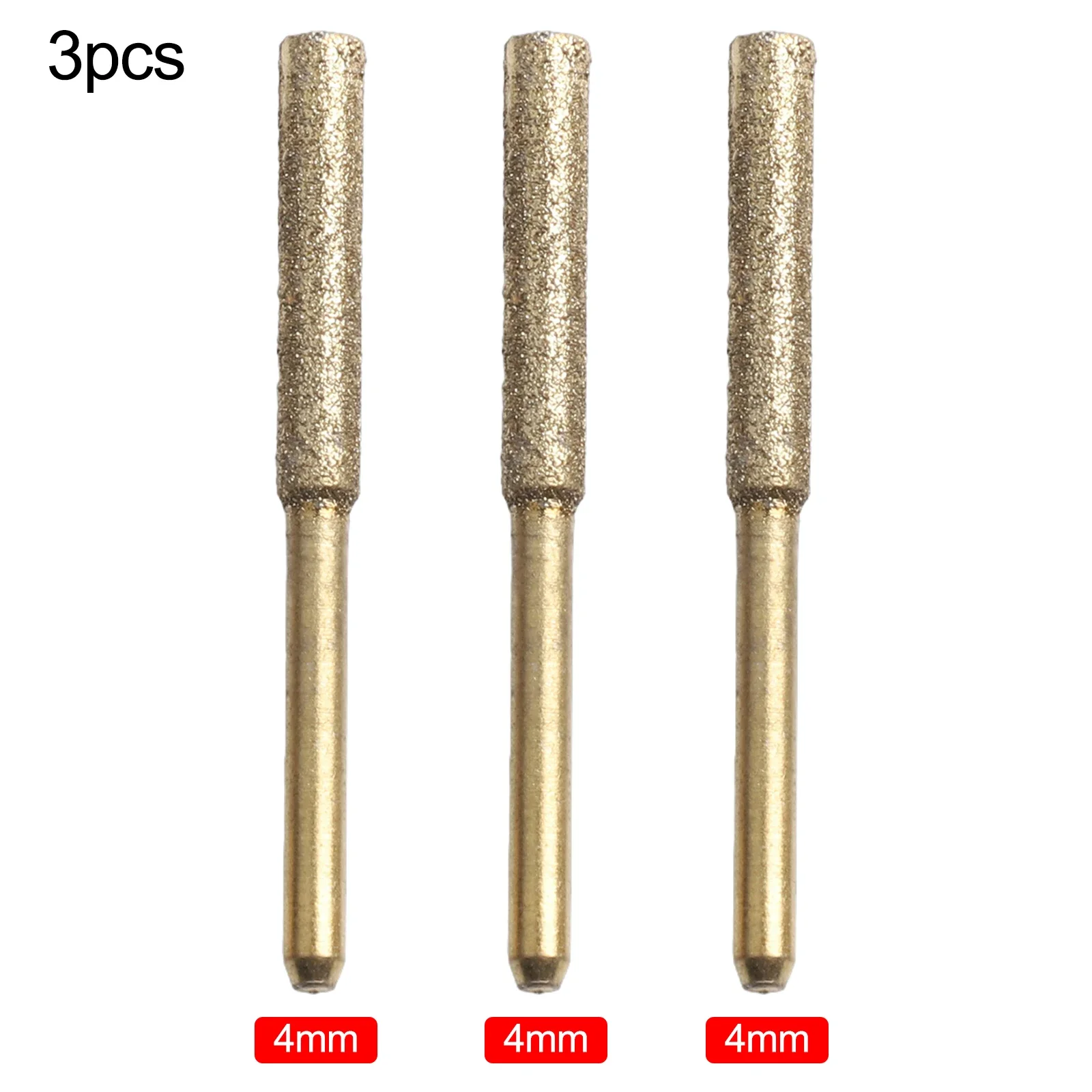 Chainsaw Sharpening GrindingWhetstone GrindingWhetstone 3pcs Set 4.0mm Size Lifetime 4.8mm Size Cylindrical Burr