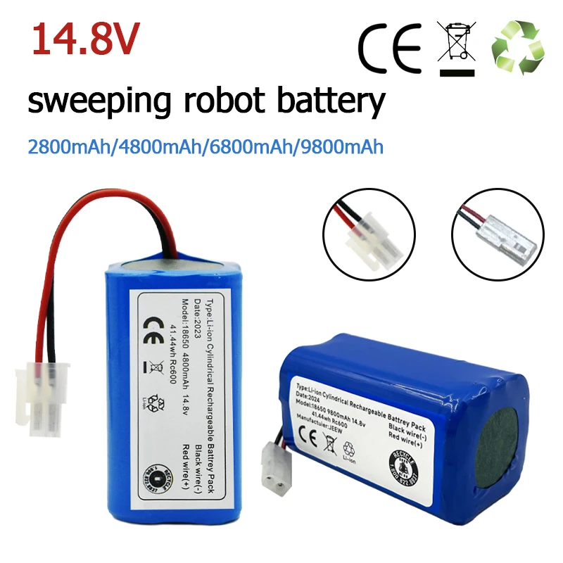 

4S1P 14.8V Li-ion Battery Pack,For XIAOMI MIJIA Mi Robot Vacuum-Mop XiaoMi G1 MJSTG1, SKV4136GL R30,ILIFE A4,A4S,V7,V7S,9800mAh
