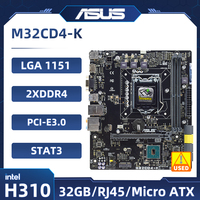ASUS M32CD4-K PC Motherboards DDR4 8 GB LGA 1151support  i5-6400 6100 cpu Micro-ATX