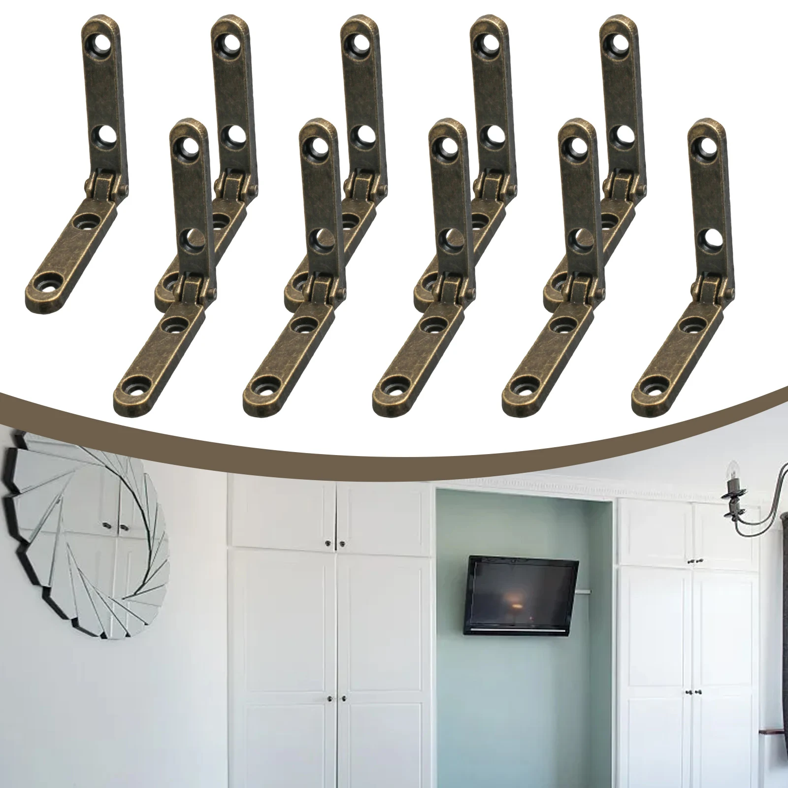 가구 경첩 리프 경첩 작은 리프 경첩 경첩 아연 합금 경첩 10pcs 쉬운 설치 노력 절약 아연 합금