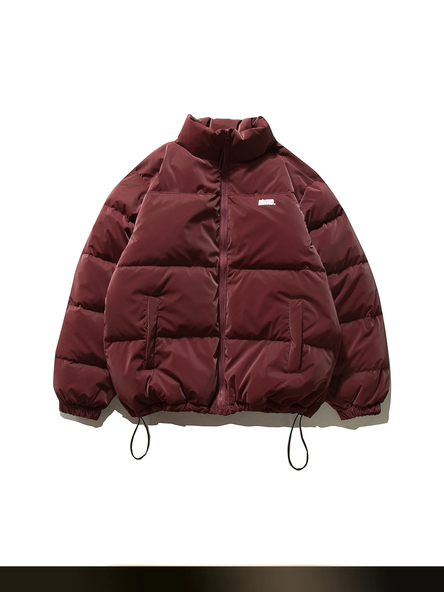 

Nted American Retro Print Stand Collar Bread down Jaet Men Winter 90 Feather Loose Warm Couple Outerwear Polyester Fiber