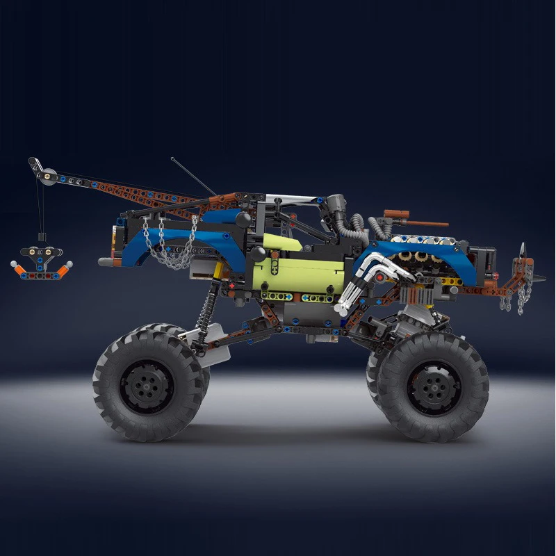 MOULD KING 18006 Rebel Tow Truck Racing Car Building Block RC Off-Road Climbing Buggy Vehicle Brick Children Toys Christmas Gift