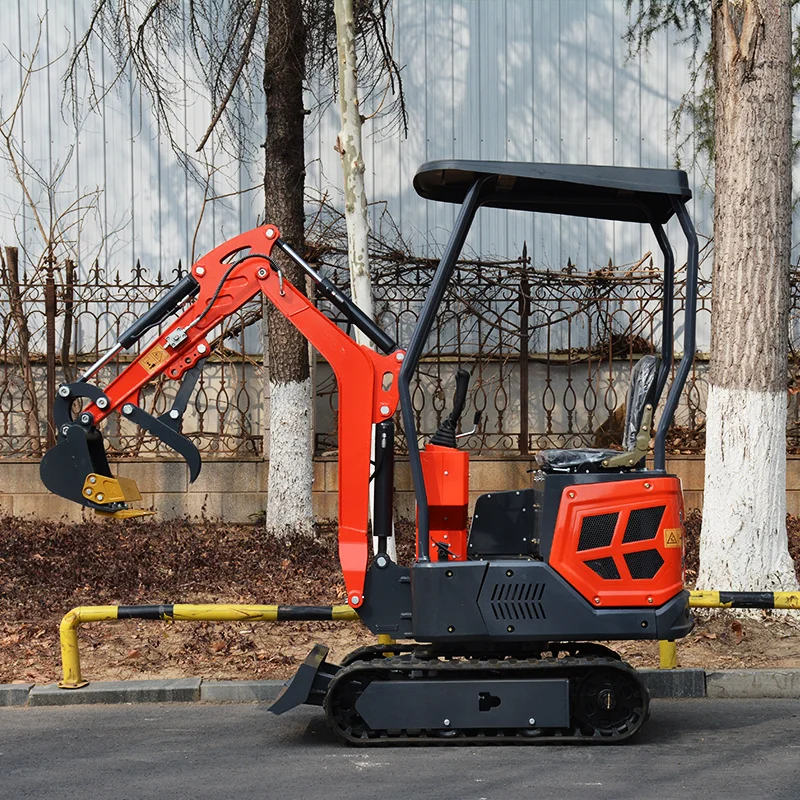 Mocna Minikoparka 1.5 Ton Kompaktowa Minieskawerka Do Renowacji Ogrodów I Projektów Rolniczych Z Wytrzymałą Gąsienicą, Możliwość Personalizacji