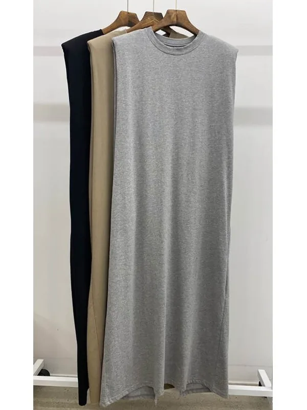 

Summer Bal Split Straight Tube Svel Women's Dr Loose Comfortable Long Skirt Skin-friendly Hollow out Knot Design