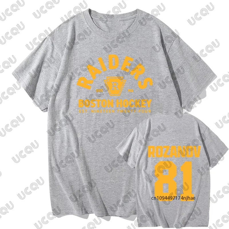 Llya Rozanov 81Bos Raiders Tees TV Rivalry riscaldato Stampa T-shirt in cotone da donna Estate Manica corta Moda Streetwear Top unisex