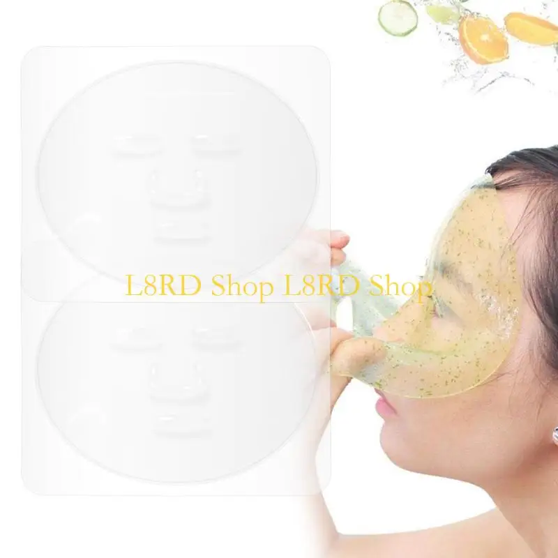 L8RD 5PCS DIY na maskę twarzy Taca Tray Tray Transparent Pvc Fruit Waveble Błotwa pielęgnacja skóry Salon Salon narzędzie do