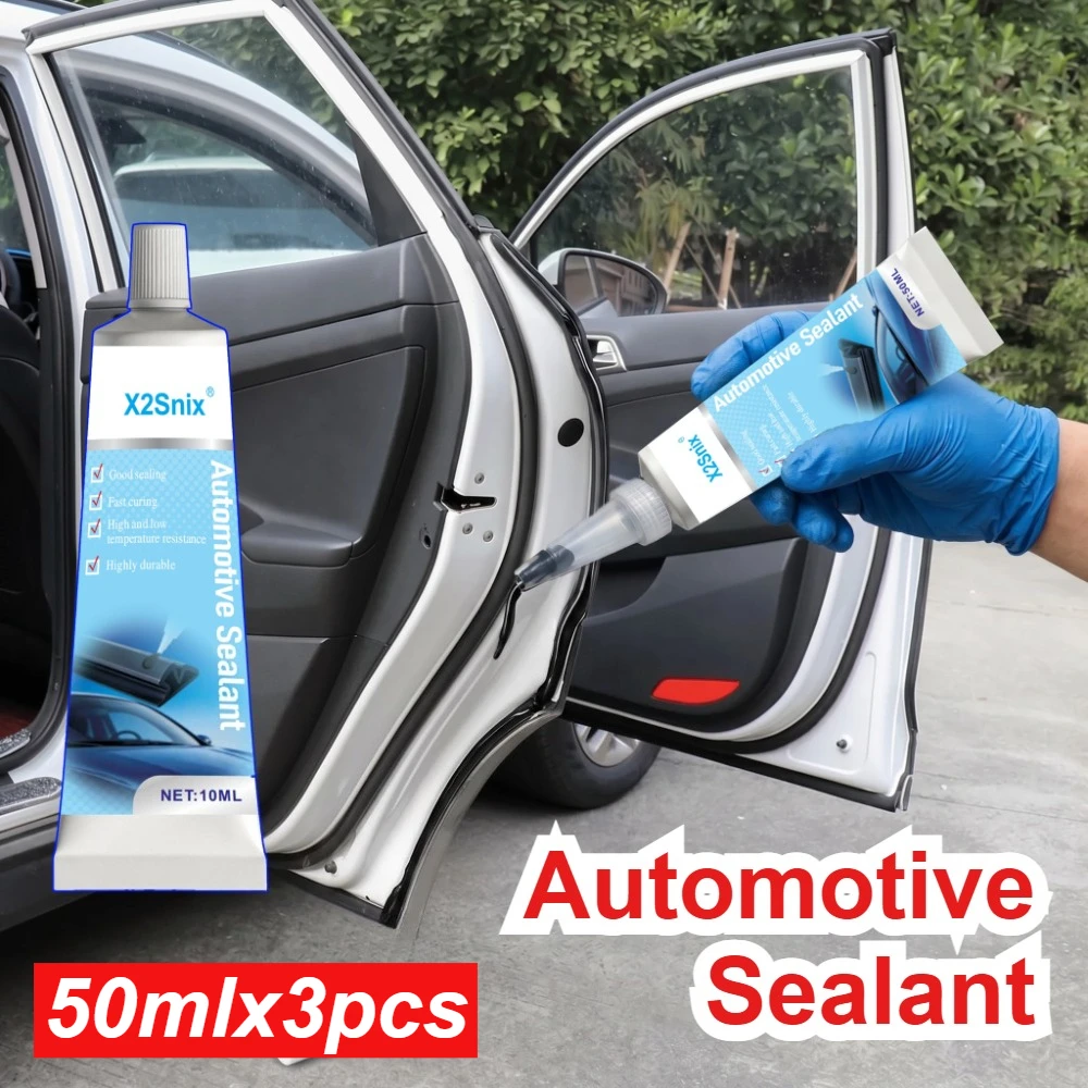 New Black Automotive Sealant Windshield Silicone Adhesive Efficient Window Sealant Glue Universal Waterproof Glue Repair Sealer