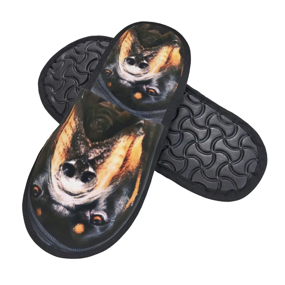 Custom Rottweiler Dog Comfort Scuff Memory Foam Slippers Women Spa House Shoes