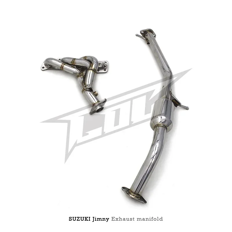 Colector de acero inoxidable para coche deportivo de carreras, cabezal de escape para Jimny 1.3L, primera sección, 2007-2021