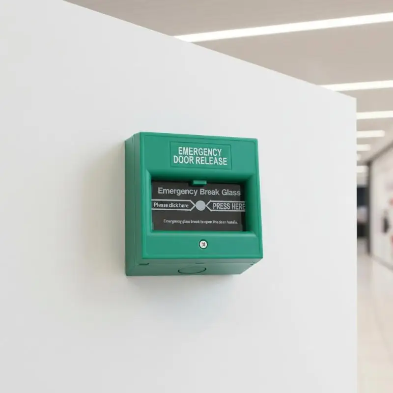 Fire Alarm Emergency Door Release Glass Break Switch Exit Button Accessory for Emergency Escape Hotel Office Apartment
