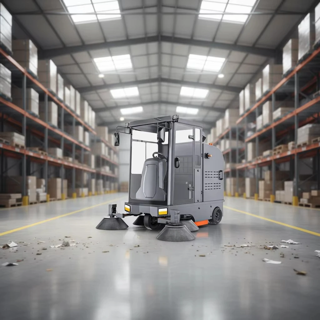 M2 Ride on Warehouse Dust Cleaning Machine 48V100Ah Outdoor Sweeper for Cleaning Large Logistics Hub Bus Garage