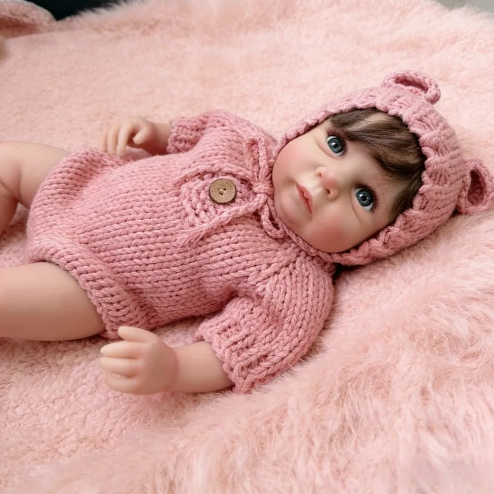 

Кукла-реборн Майли 45 см, ручная роспись, 3D-кожа с видимыми венами, реалистичная, коллекционная, художественная кукла-реборн