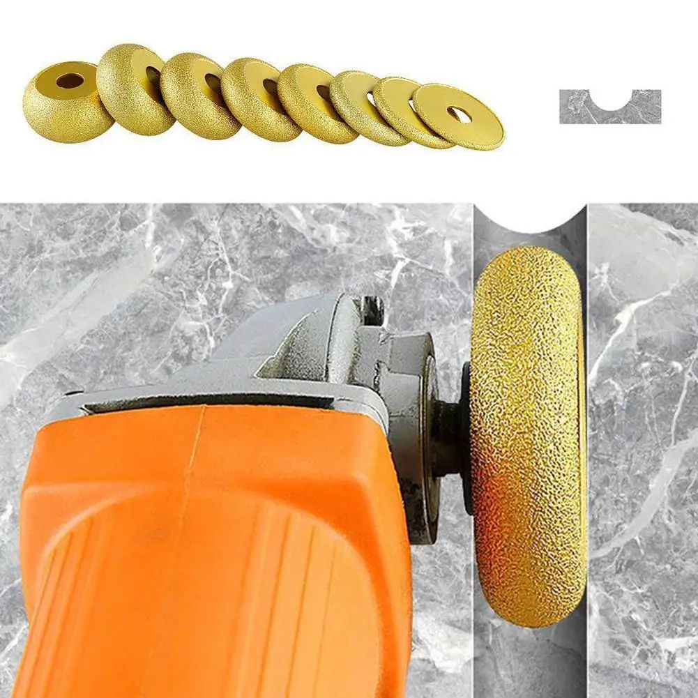 

Stone Edging Wheel Easy Installation 5mm-40mm Roman Slotted Brazed Diamond Angle Grinder Grinding Head Tool Accessories