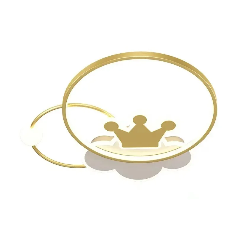 Moderne LED Deckenleuchte Kinder Schlafzimmer Lampe Wohnzimmer Esszimmer Wohnkultur Niedliche Krone Deckenleuchter Innenbeleuchtungskörper