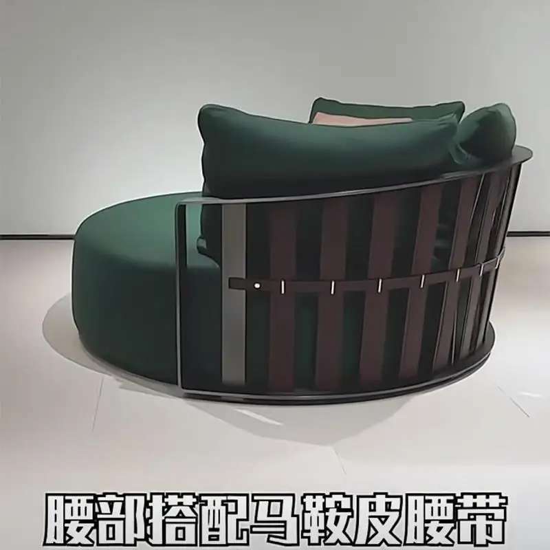 Sofá sedán Galeries Lafayette, combinación de sala de estar, villa de lujo, sillín de cuero