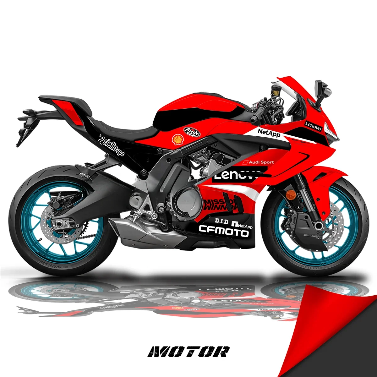 

For CFMOTO 675SR Whole car print decal modified whole body sticker Creative tank color change waterproof film moto accessories
